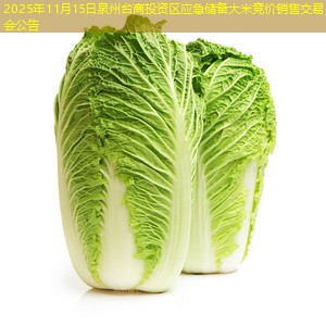 2025年11月15日泉州台商投资区应急储备大米竞价销售交易会公告