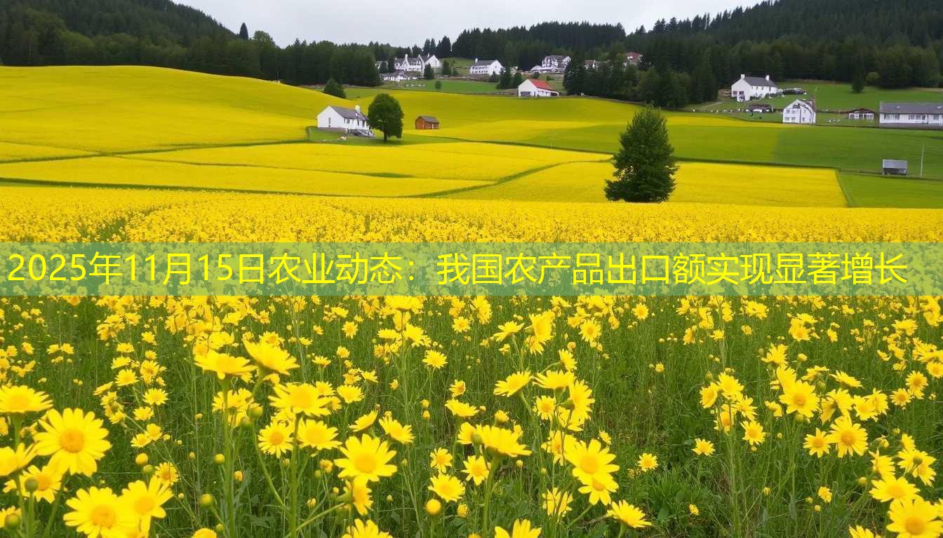 2025年11月15日农业动态：我国农产品出口额实现显著增长