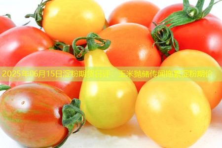 2025年06月15日淀粉期货日评：玉米抛储传闻拖累淀粉期价