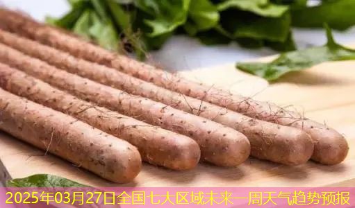 2025年03月27日全国七大区域未来一周天气趋势预报