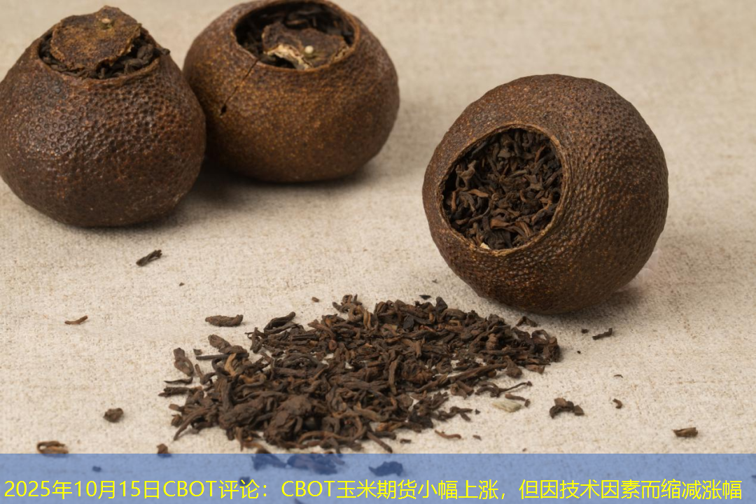 2025年10月15日CBOT评论：CBOT玉米期货小幅上涨，但因技术因素而缩减涨幅