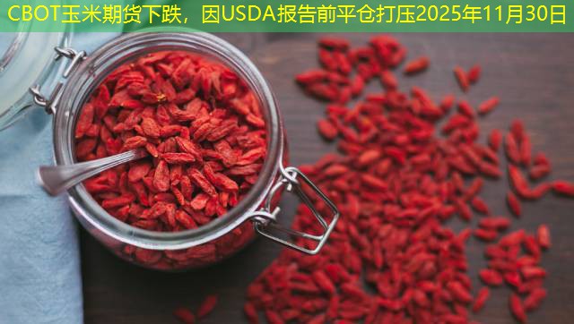 CBOT玉米期货下跌，因USDA报告前平仓打压2025年11月30日