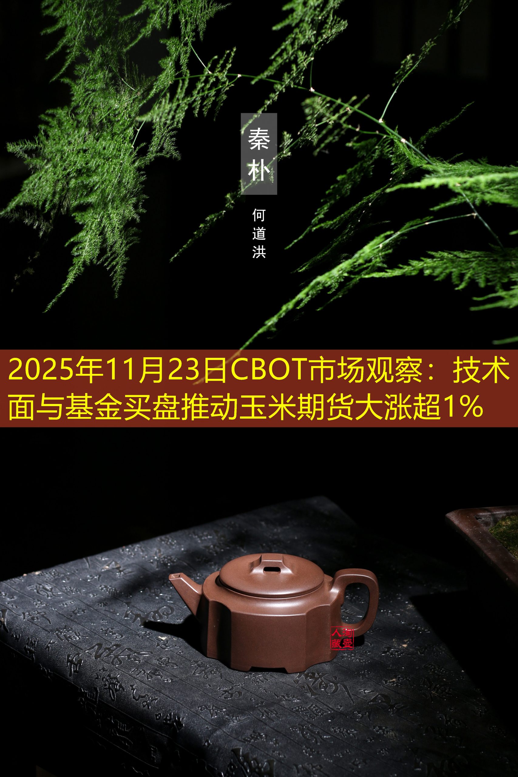 2025年11月23日CBOT市场观察：技术面与基金买盘推动玉米期货大涨超1%