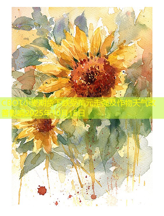 CBOT小麦期货下跌受美元走强及作物天气改善影响2025年10月15日