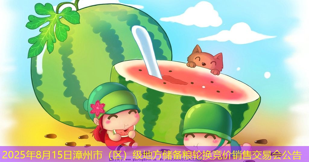 2025年8月15日漳州市（区）级地方储备粮轮换竞价销售交易会公告